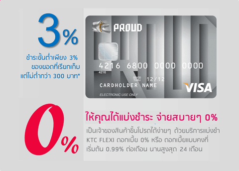 สมัครบัตรกดเงินสด-KTC-PROUD-แบ่งชำระ-0% อนุมัติง่าย